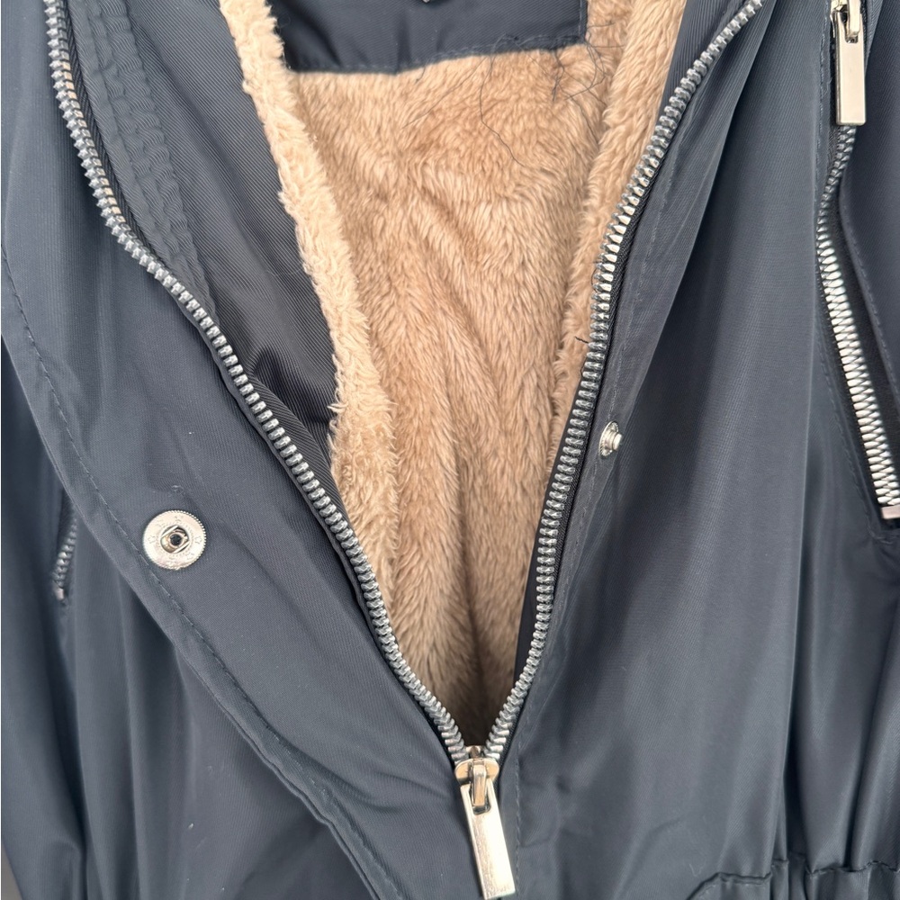 YMI Sherpa Lined Anorak Hooded Coat Parka Jacket - Picture 3 of 4